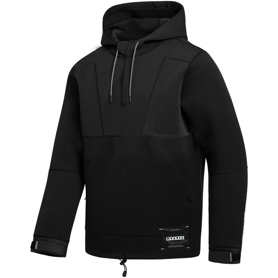 2025 Mystic Heren Fulmar 3/2mm Neoprene Hoodie 35017.230320 - Black
